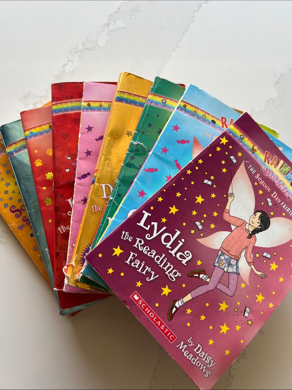 Scholastic Lydia the Reading Fairy Book - purple and pink cover